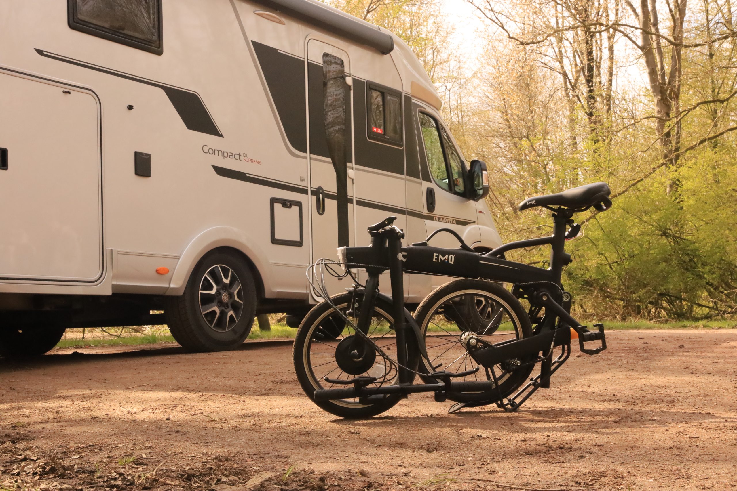 Fiets opbergen in een camper onmogelijk? Niet met een elektrische vouwfiets