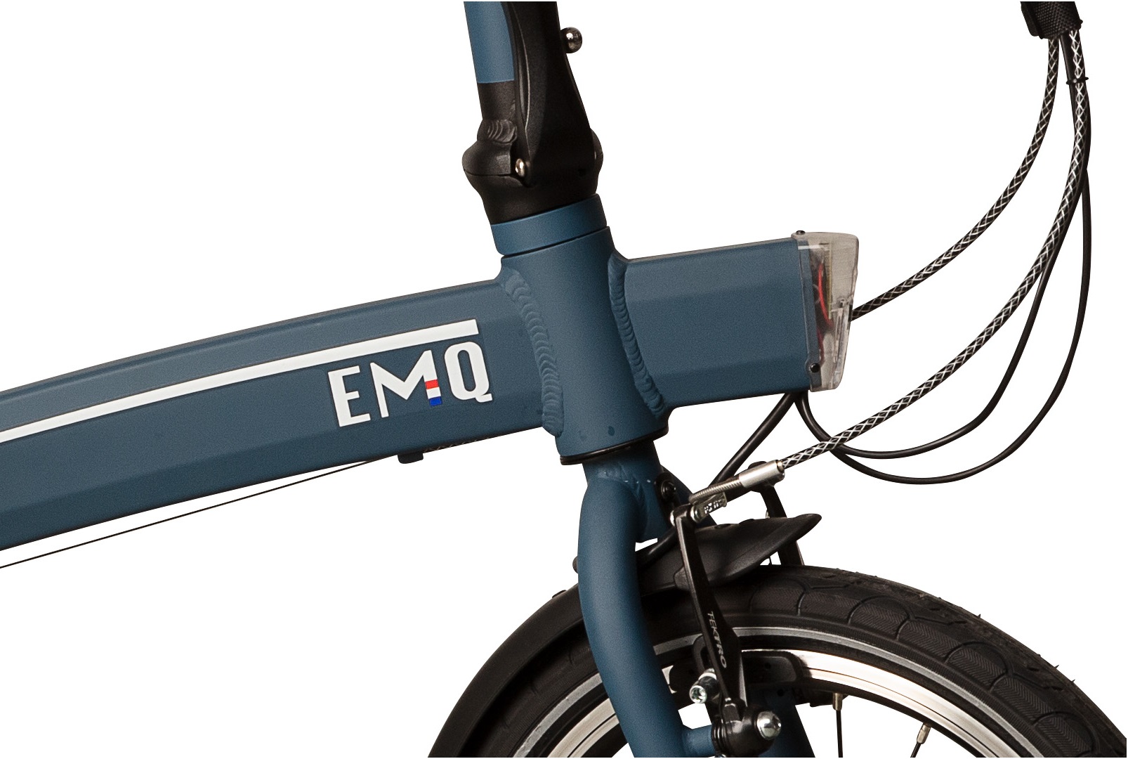 emq elektrische vouwfiets blauw