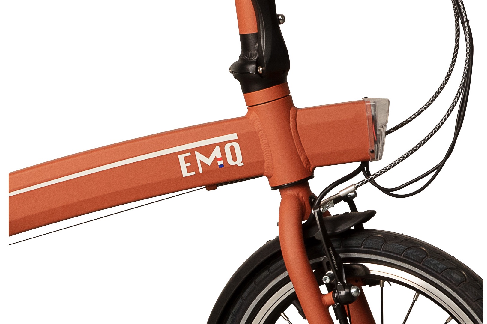 emq elektrische vouwfiets rood