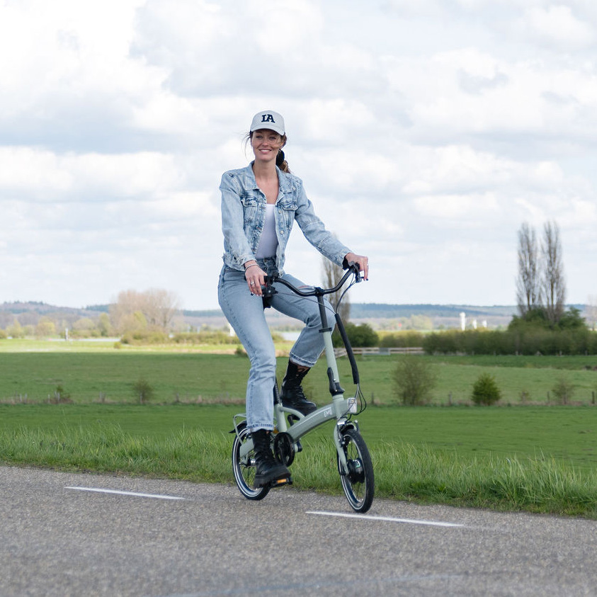 elektrische vouwfiets groen