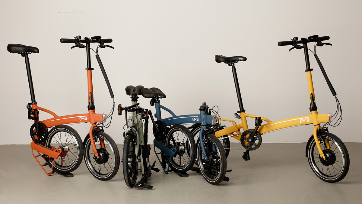 kleuren elektrische vouwfiets